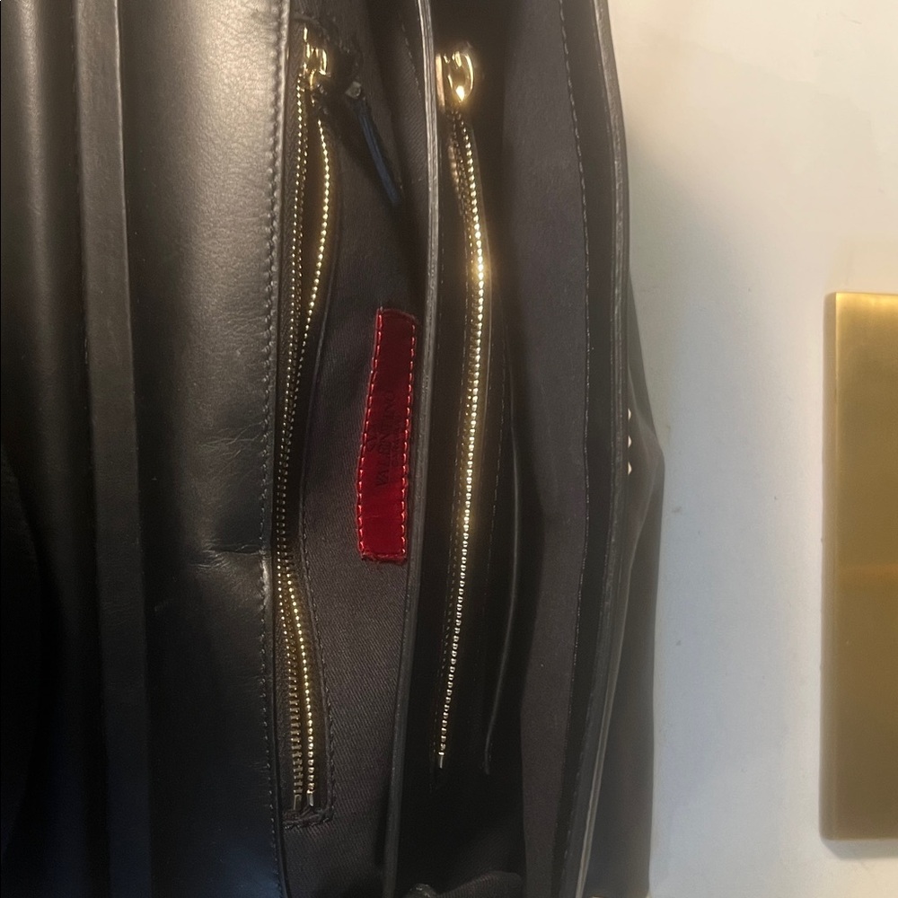 Valentino Garavani Black Studded Satchel - Picture 11 of 11